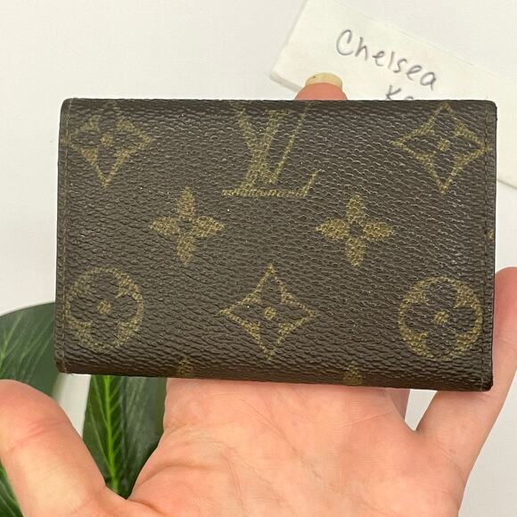 Louis Vuitton 6 Key Chain Holder LV SLG Monogram Print Wallet Keychain Canvas - Picture 6 of 16